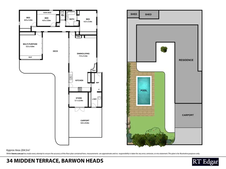 Floorplan of Homely house listing, 34 Midden Terrace, Barwon Heads VIC 3227