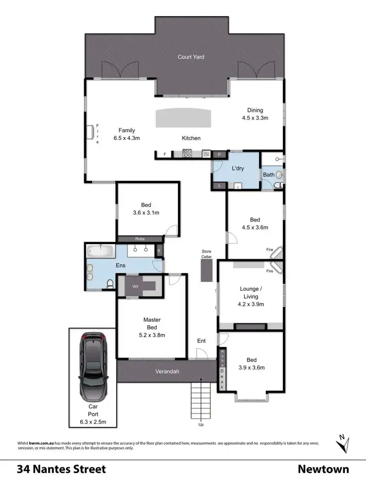 Floorplan of Homely house listing, 34 Nantes Street, Newtown VIC 3220
