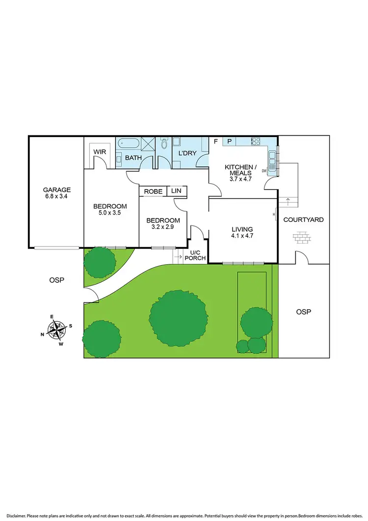 Floorplan of Homely villa listing, 1/42 Ryan Street, Northcote VIC 3070
