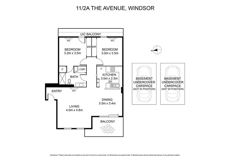 Floorplan of Homely apartment listing, 11/2a The Avenue, Windsor VIC 3181