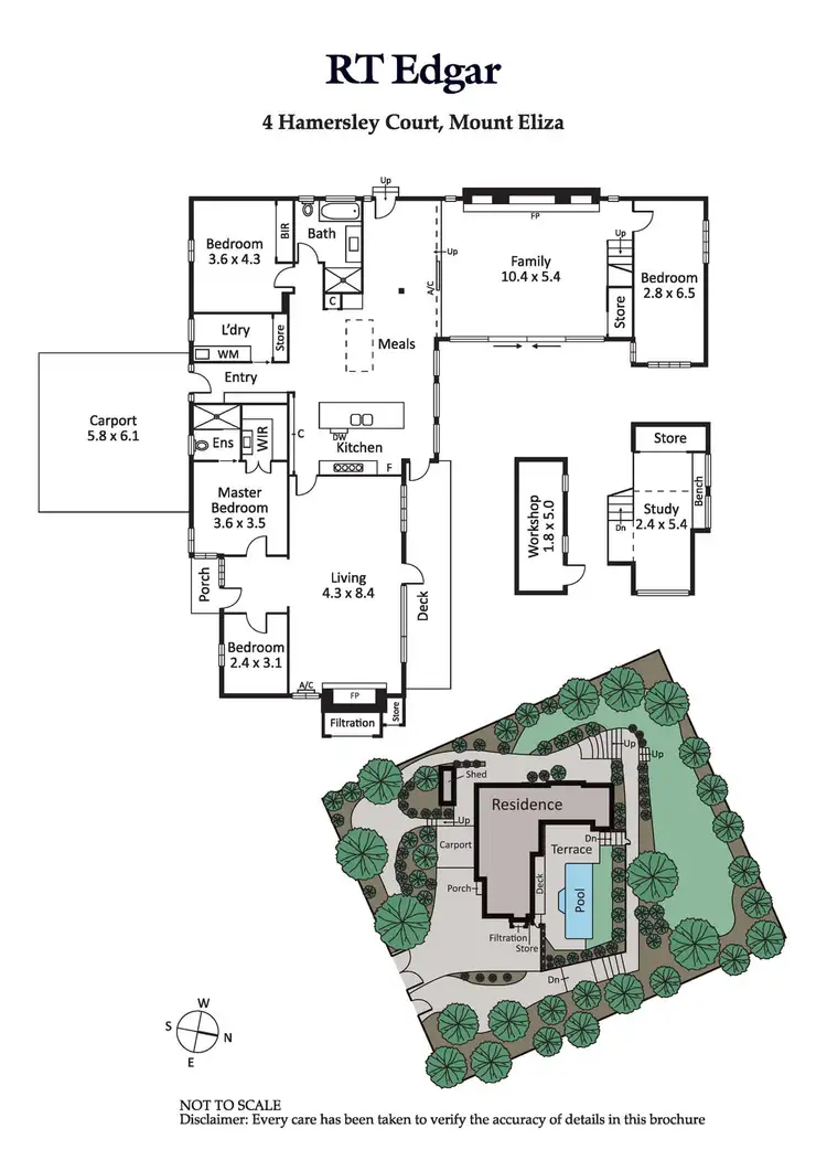 Floorplan of Homely house listing, 4 Hamersley Court, Mount Eliza VIC 3930