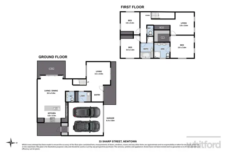 Floorplan of Homely house listing, 33b Sharp Street, Newtown VIC 3220