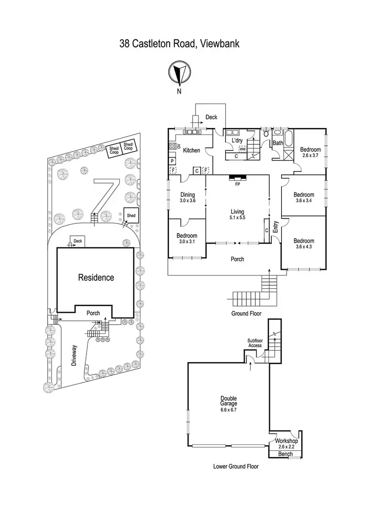 Floorplan of Homely house listing, 38 Castleton Road, Viewbank VIC 3084