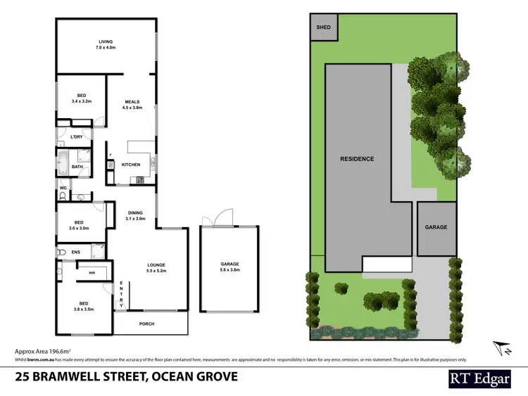 Floorplan of Homely house listing, 25 Bramwell Street, Ocean Grove VIC 3226