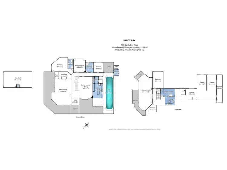 Floorplan of Homely house listing, 650 Sandy Bay Road, Sandy Bay TAS 7005