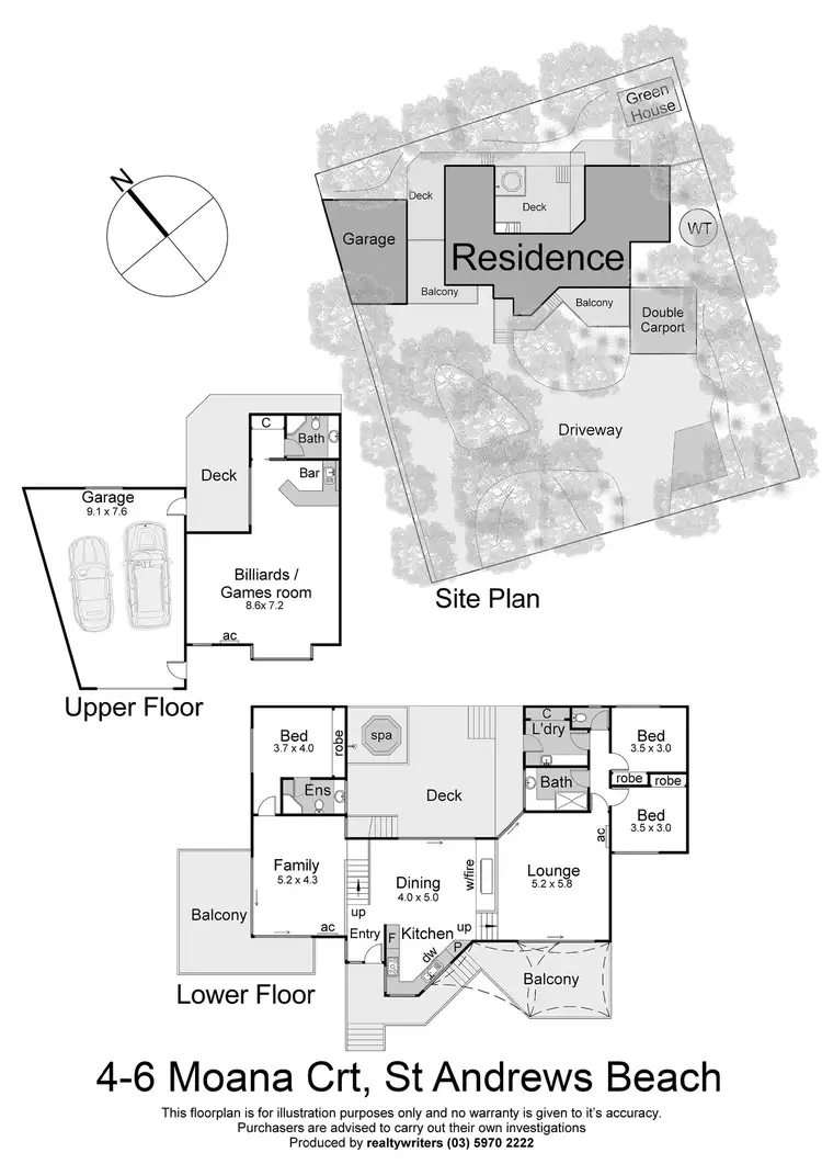 Floorplan of Homely house listing, 4-6 Moana Court, St Andrews Beach VIC 3941
