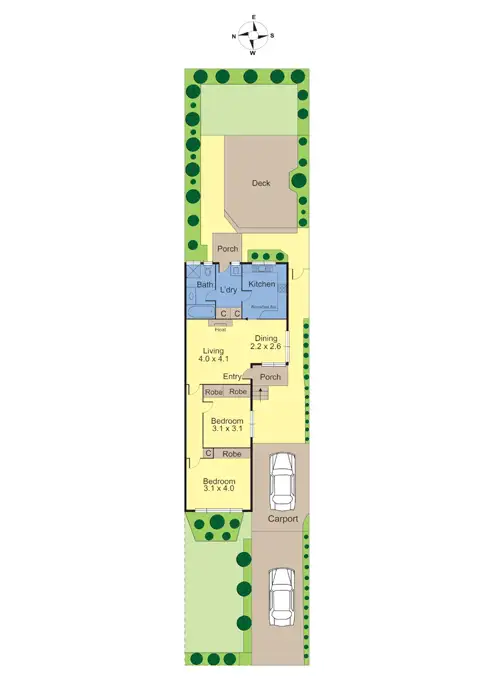 Floorplan of Homely unit listing, 4 Gracehill Avenue, Burwood VIC 3125