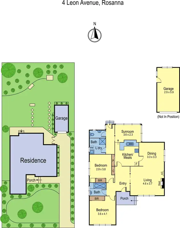 Floorplan of Homely house listing, 4 Leon Avenue, Rosanna VIC 3084