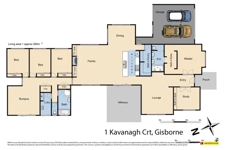 Floorplan of Homely house listing, 1 Kavanagh Court, Gisborne VIC 3437