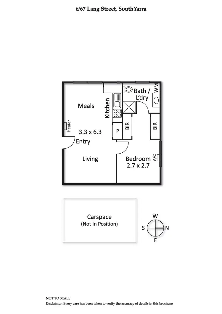 Floorplan of Homely apartment listing, 6/67 Lang Street, South Yarra VIC 3141