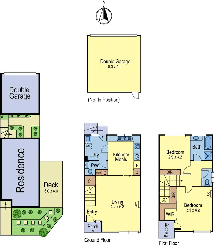 Floorplan of Homely townhouse listing, 7/106 Brown Street, Heidelberg VIC 3084