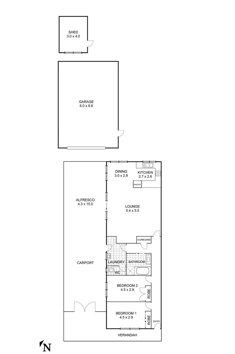 Floorplan of Homely house listing, 108 Stanley Street, Wallan VIC 3756