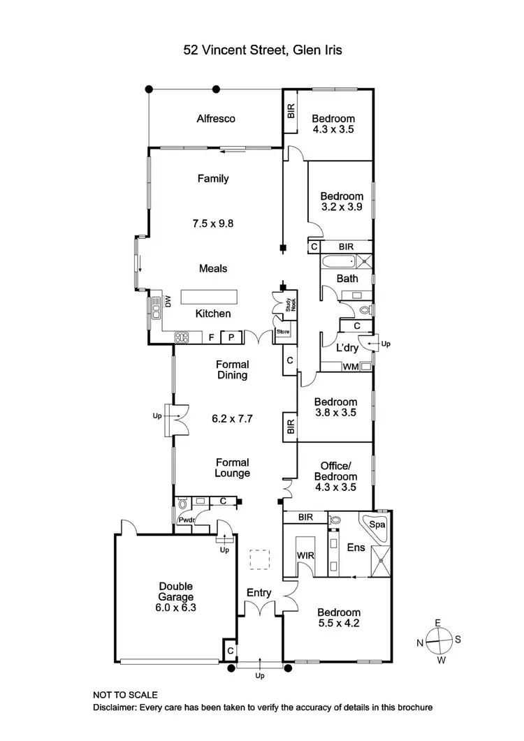 Floorplan of Homely house listing, 52 Vincent Street, Glen Iris VIC 3146