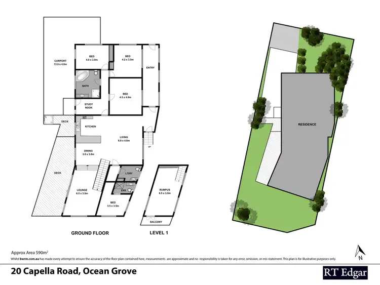 Floorplan of Homely house listing, 20 Capella Road, Ocean Grove VIC 3226