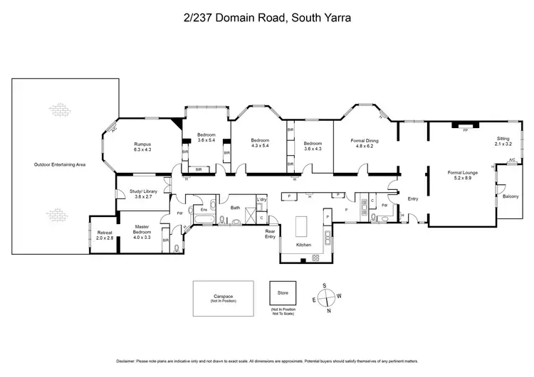Floorplan of Homely apartment listing, 2/237 Domain Road, South Yarra VIC 3141