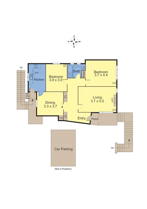 Floorplan of Homely apartment listing, 6/84 Riversdale Road, Hawthorn VIC 3122