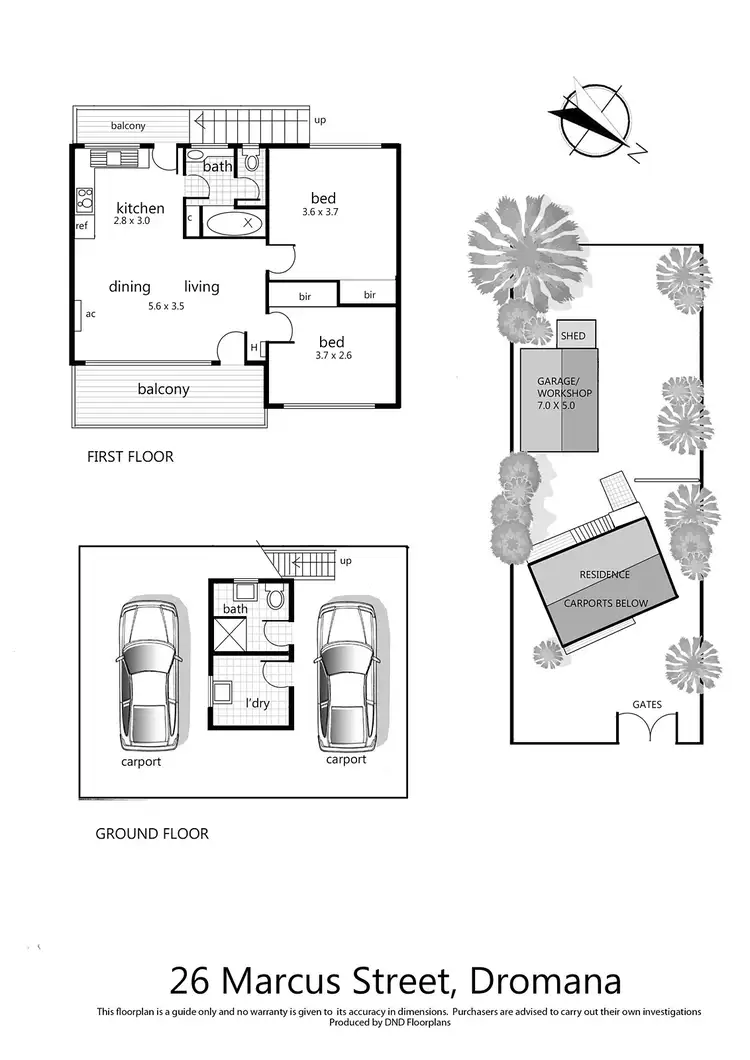 Floorplan of Homely house listing, 26 Marcus Street, Dromana VIC 3936