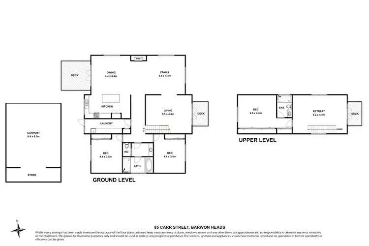 Floorplan of Homely house listing, 85 Carr Street, Barwon Heads VIC 3227