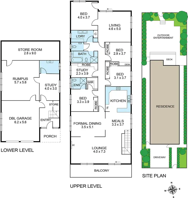 Floorplan of Homely house listing, 99 Collins Street, Thornbury VIC 3071