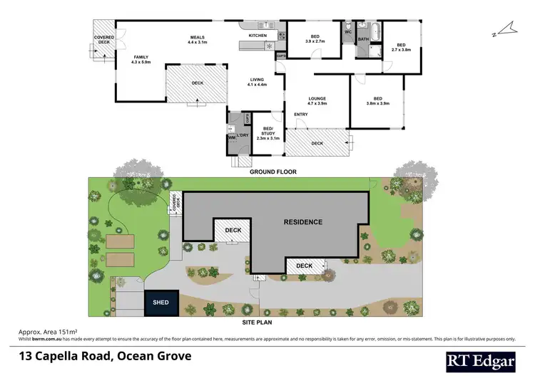Floorplan of Homely house listing, 13 Capella Road, Ocean Grove VIC 3226