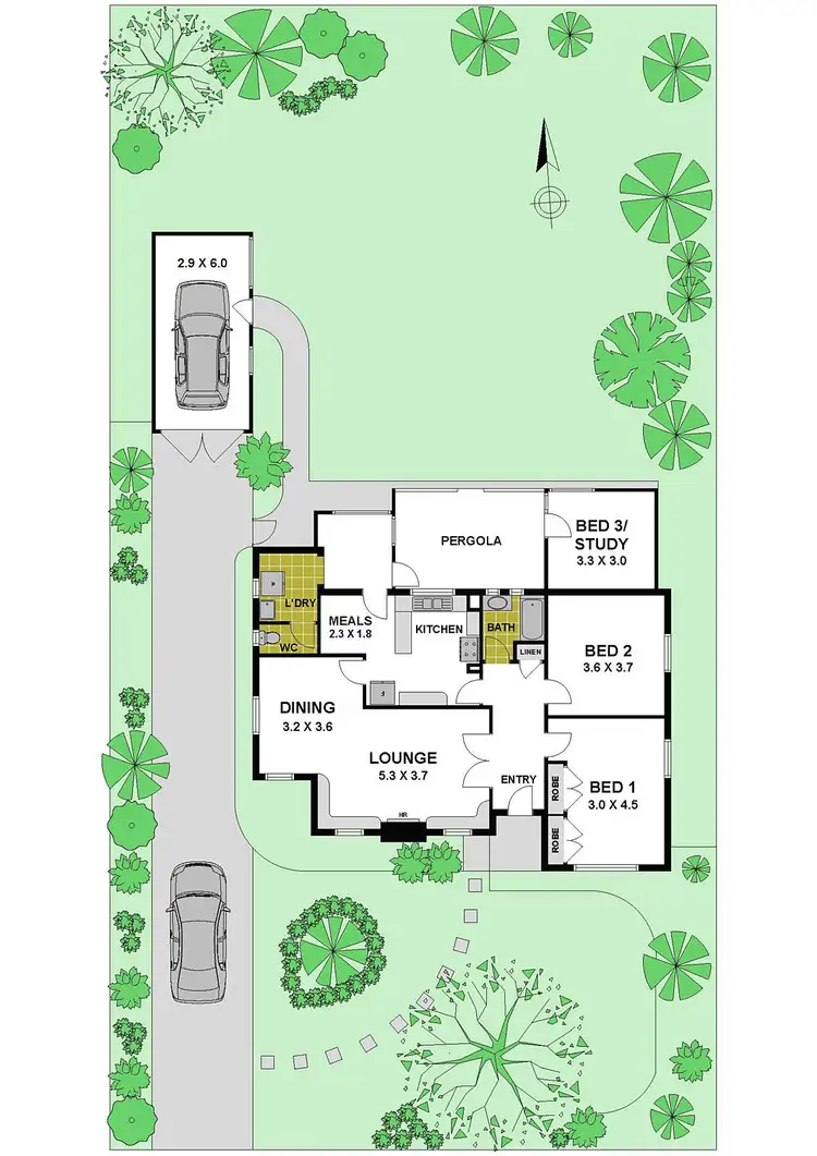 Floorplan of Homely house listing, 12 Chauvel Street, Heidelberg Heights VIC 3081