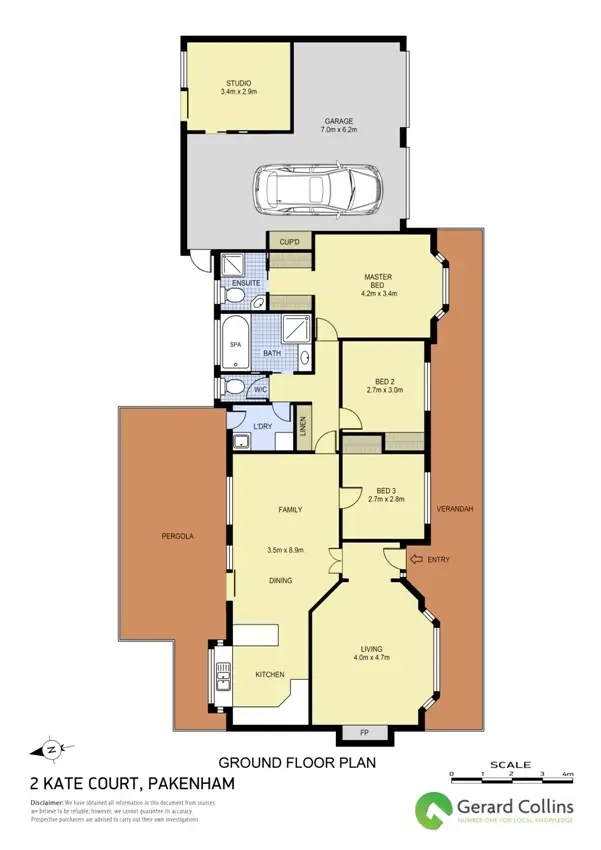 Floorplan of Homely house listing, 2 Kate Court, Pakenham VIC 3810
