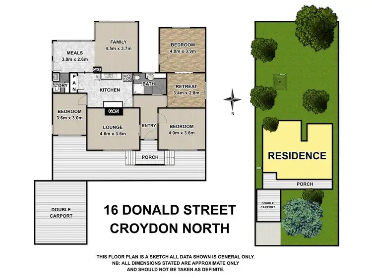 Floorplan of Homely house listing, 16 Donald Street, Croydon VIC 3136