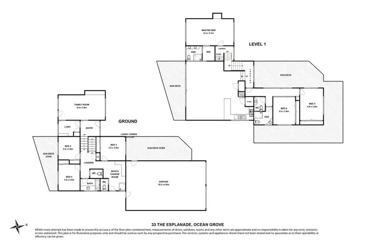 Floorplan of Homely house listing, 33 The Esplanade, Ocean Grove VIC 3226