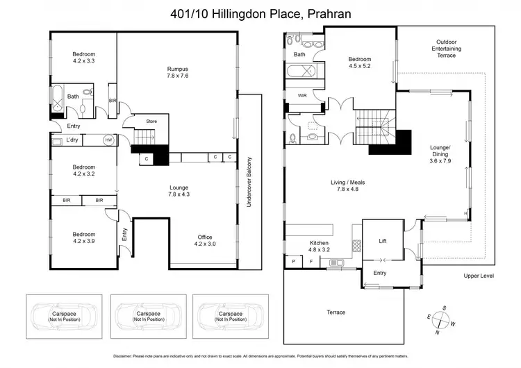 Floorplan of Homely apartment listing, 401/10 Hillingdon Place, Prahran VIC 3181