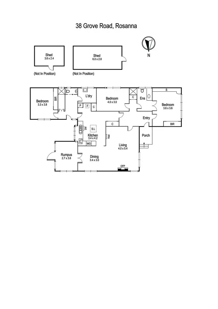 Floorplan of Homely house listing, 38 Grove Road, Rosanna VIC 3084