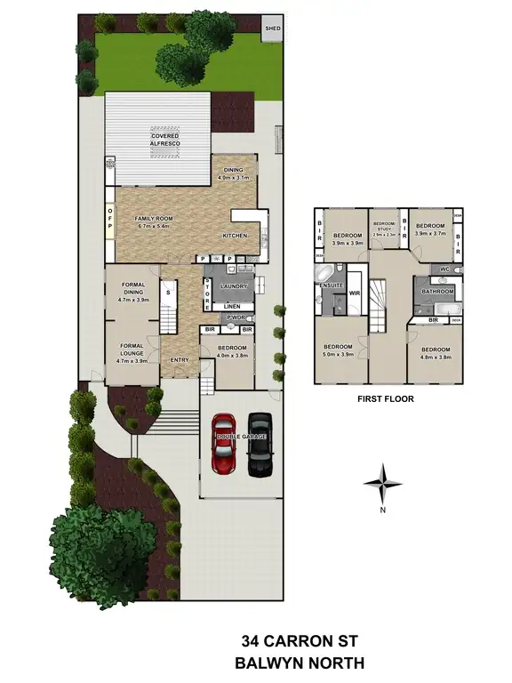 Floorplan of Homely house listing, 34 Carron Street, Balwyn North VIC 3104