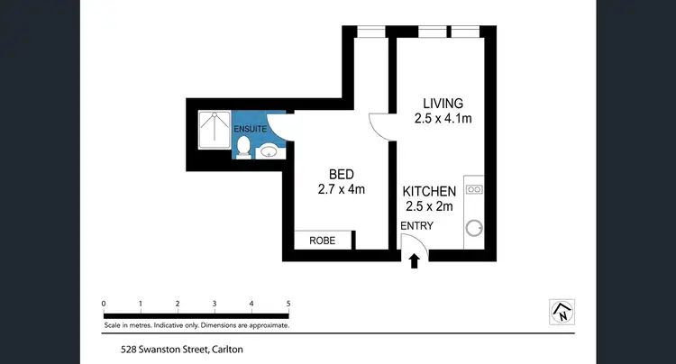 Floorplan of Homely apartment listing, 517/528 Swanston Street, Carlton VIC 3053