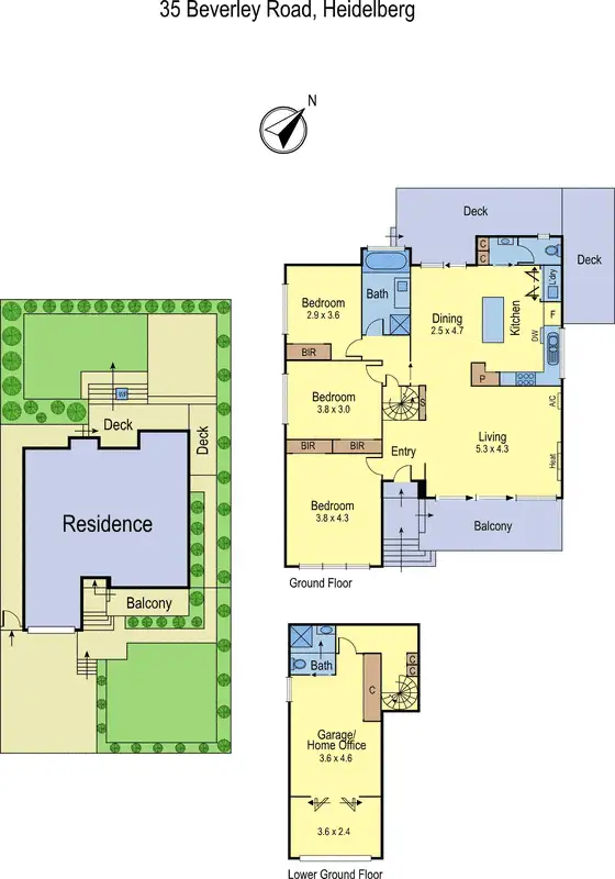 Floorplan of Homely house listing, 35 Beverley Road, Heidelberg VIC 3084