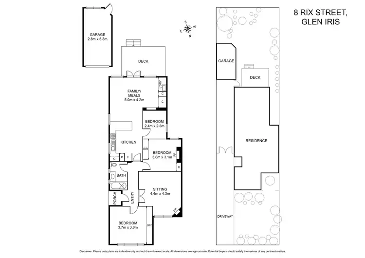 Floorplan of Homely house listing, 8 Rix Street, Glen Iris VIC 3146