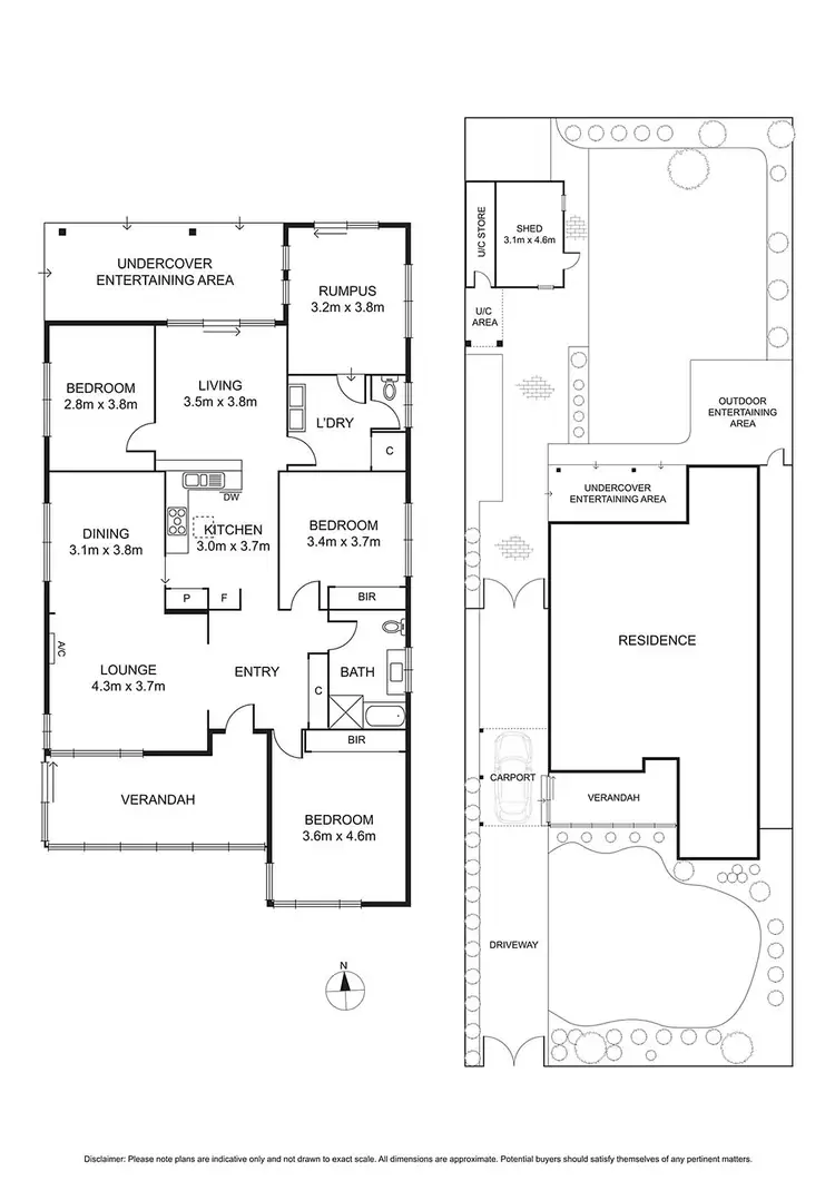 Floorplan of Homely house listing, 1 Goodrich Street, Bentleigh East VIC 3165