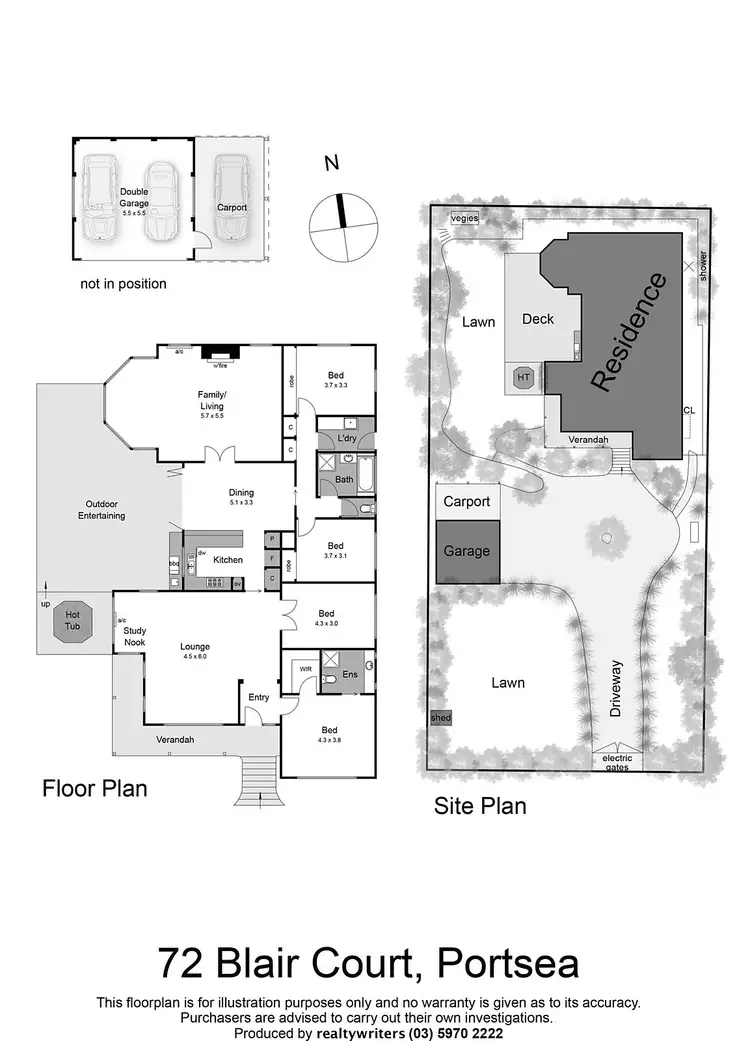Floorplan of Homely house listing, 72 Blair Court, Portsea VIC 3944