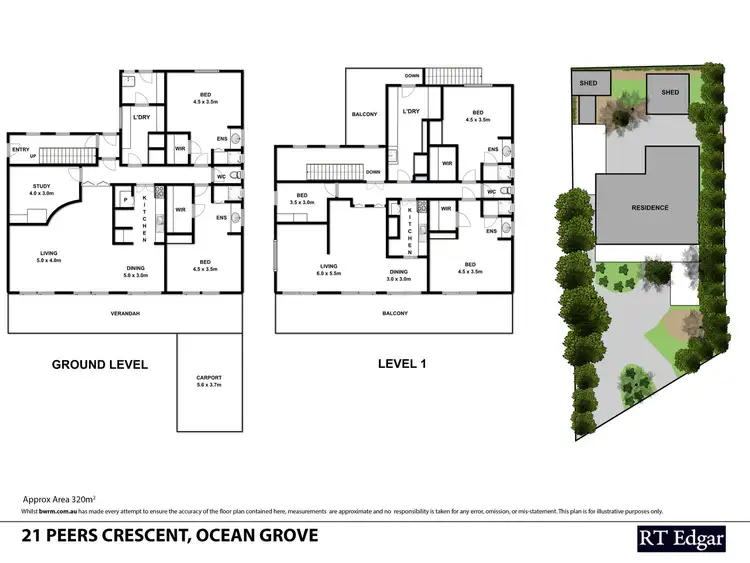 Floorplan of Homely house listing, 21 Peers Crescent, Ocean Grove VIC 3226