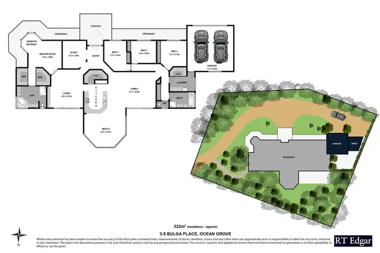 Floorplan of Homely house listing, 3-5 Bulga Place, Ocean Grove VIC 3226