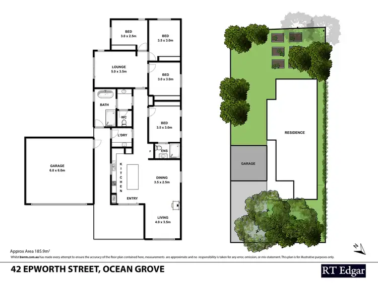 Floorplan of Homely house listing, 42 Epworth Street, Ocean Grove VIC 3226