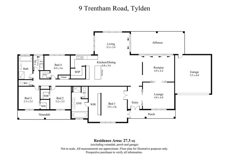 Floorplan of Homely house listing, 9 Trentham Road, Tylden VIC 3444