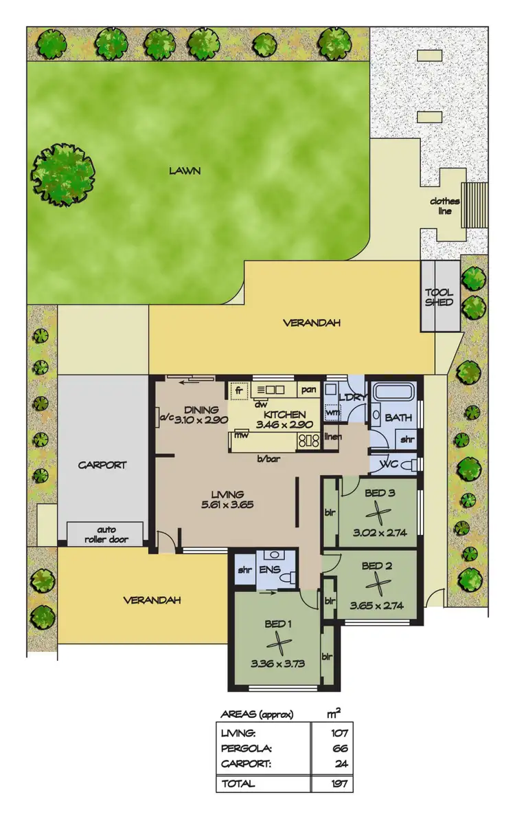 Floorplan of Homely house listing, 8 Shortridge Street, Modbury Heights SA 5092