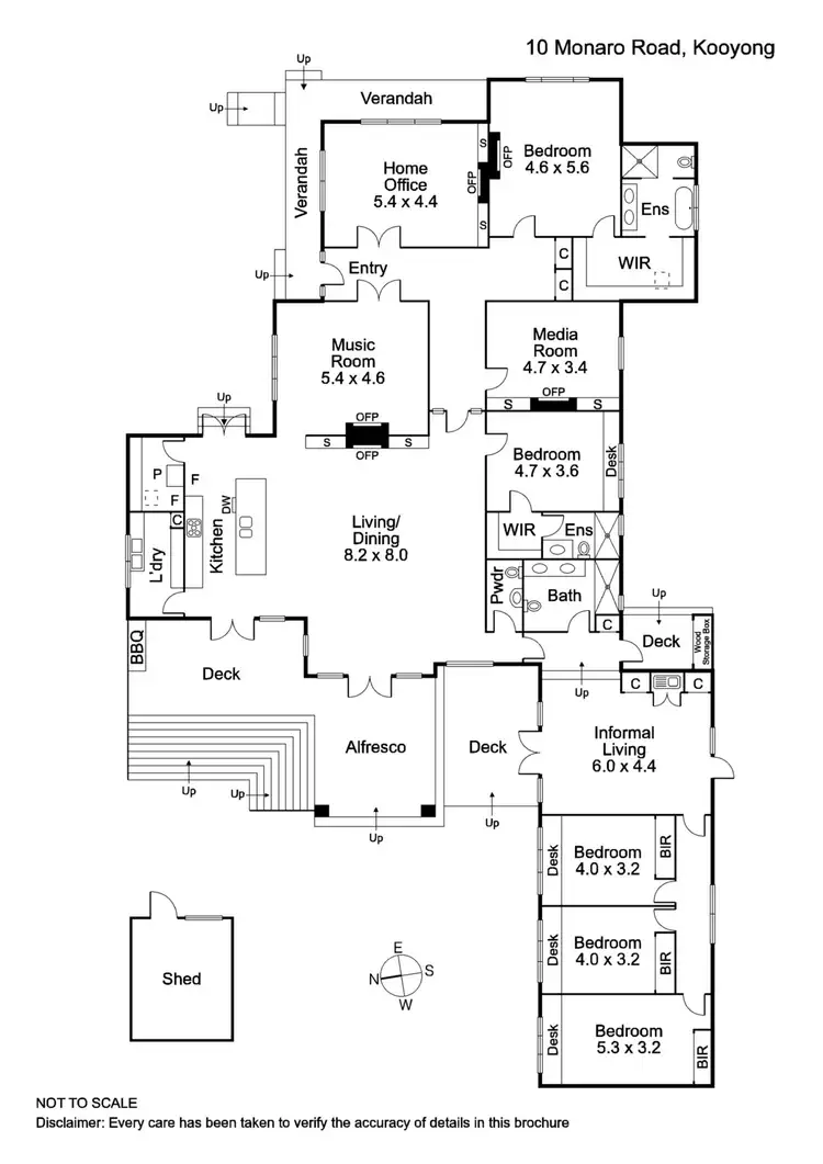 Floorplan of Homely house listing, 10 Monaro Road, Kooyong VIC 3144