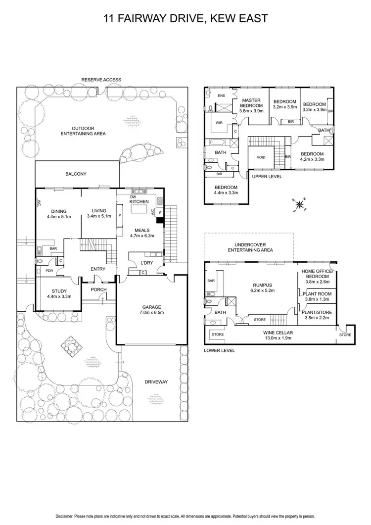 Floorplan of Homely house listing, 11 Fairway Drive, Kew East VIC 3102