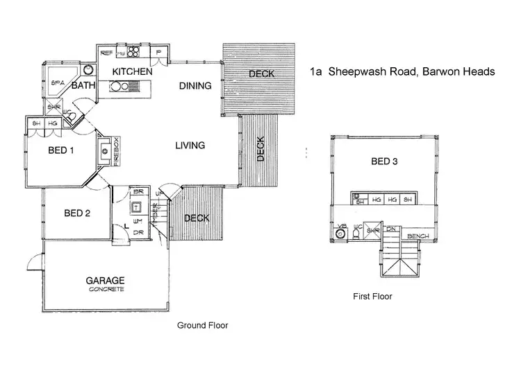 Floorplan of Homely townhouse listing, 1A Sheepwash Road, Barwon Heads VIC 3227