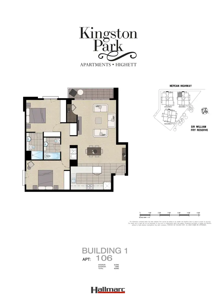 Floorplan of Homely apartment listing, 106/1148 Nepean Highway, Highett VIC 3190