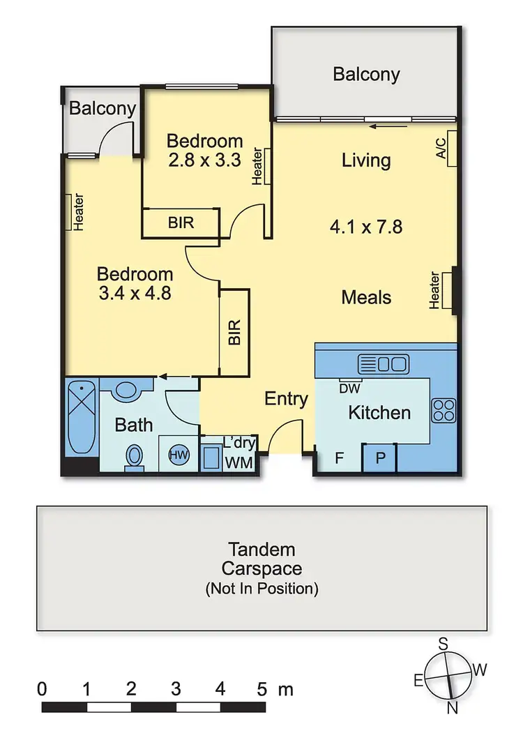 Floorplan of Homely apartment listing, 303/77 Village Way, Maribyrnong VIC 3032