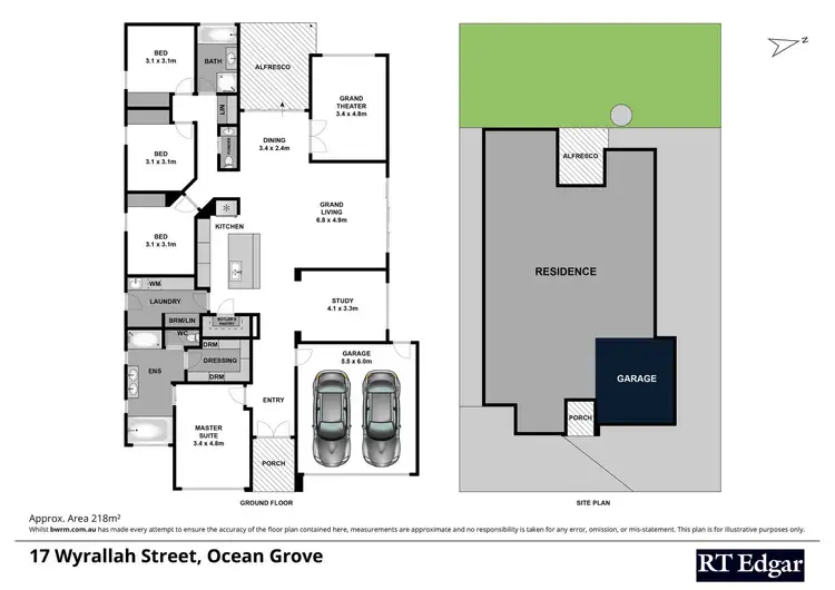 Floorplan of Homely house listing, 17 Wyrallah Street, Ocean Grove VIC 3226