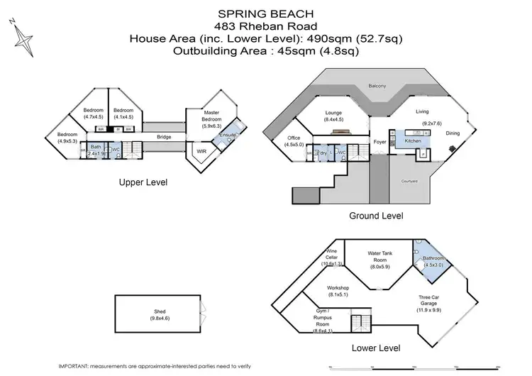 Floorplan of Homely house listing, 483 Rheban Road, Spring Beach TAS 7190