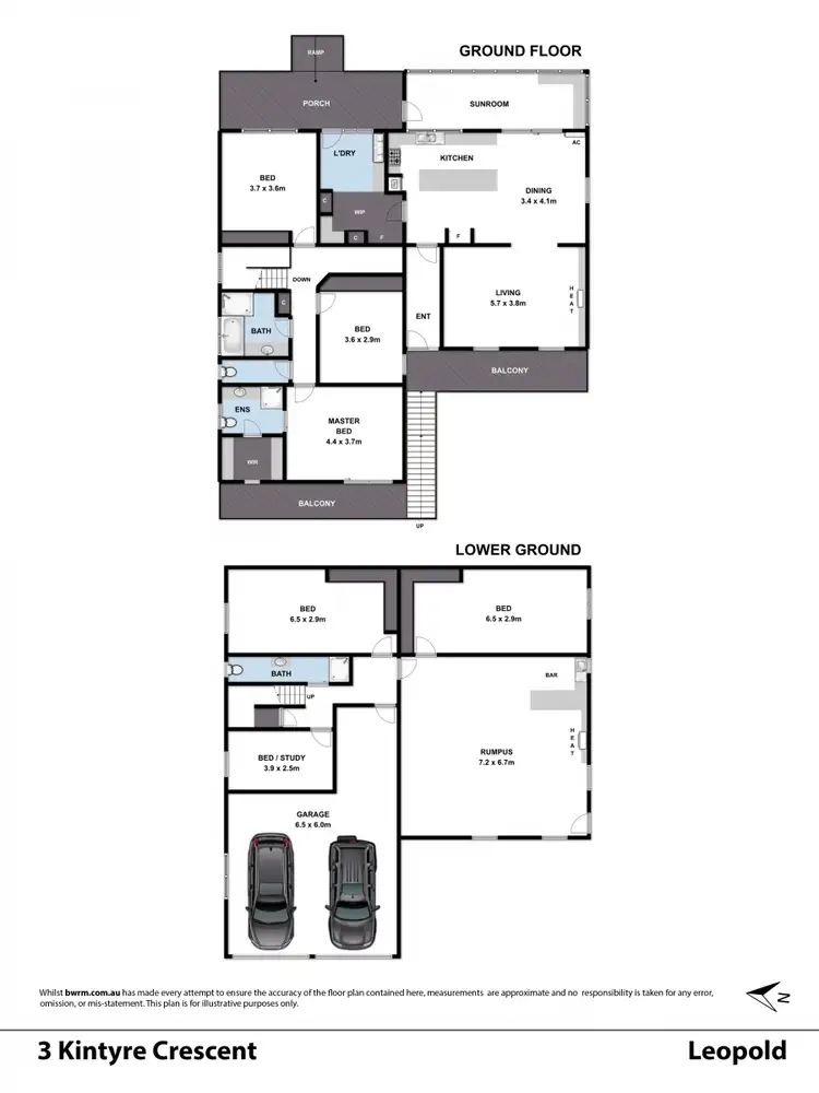 Floorplan of Homely house listing, 3 Kintyre Crescent, Leopold VIC 3224