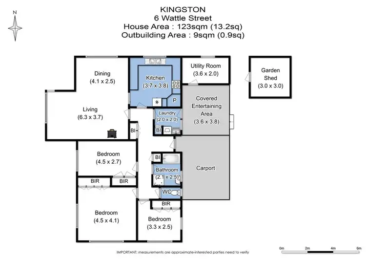 Floorplan of Homely house listing, 6 Wattle Street, Kingston TAS 7050